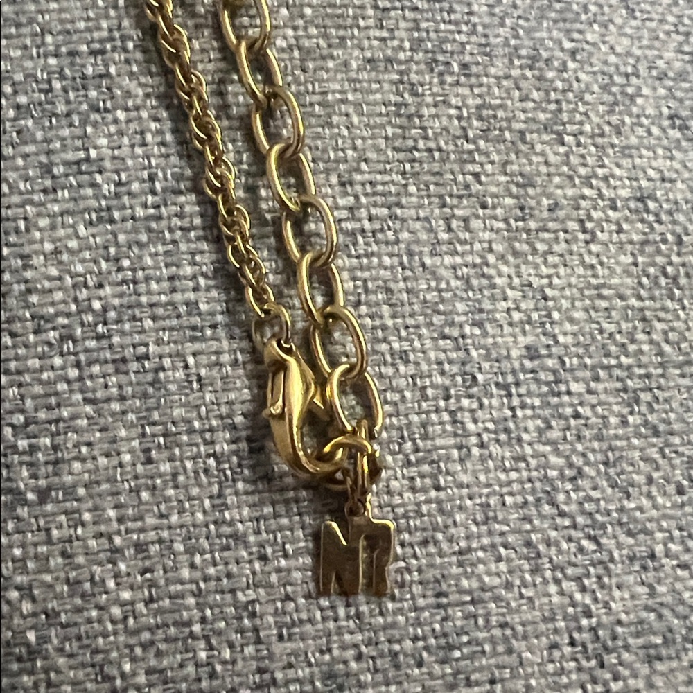 Nina Ricci Signature Gold Crystal Necklace - Picture 4 of 7